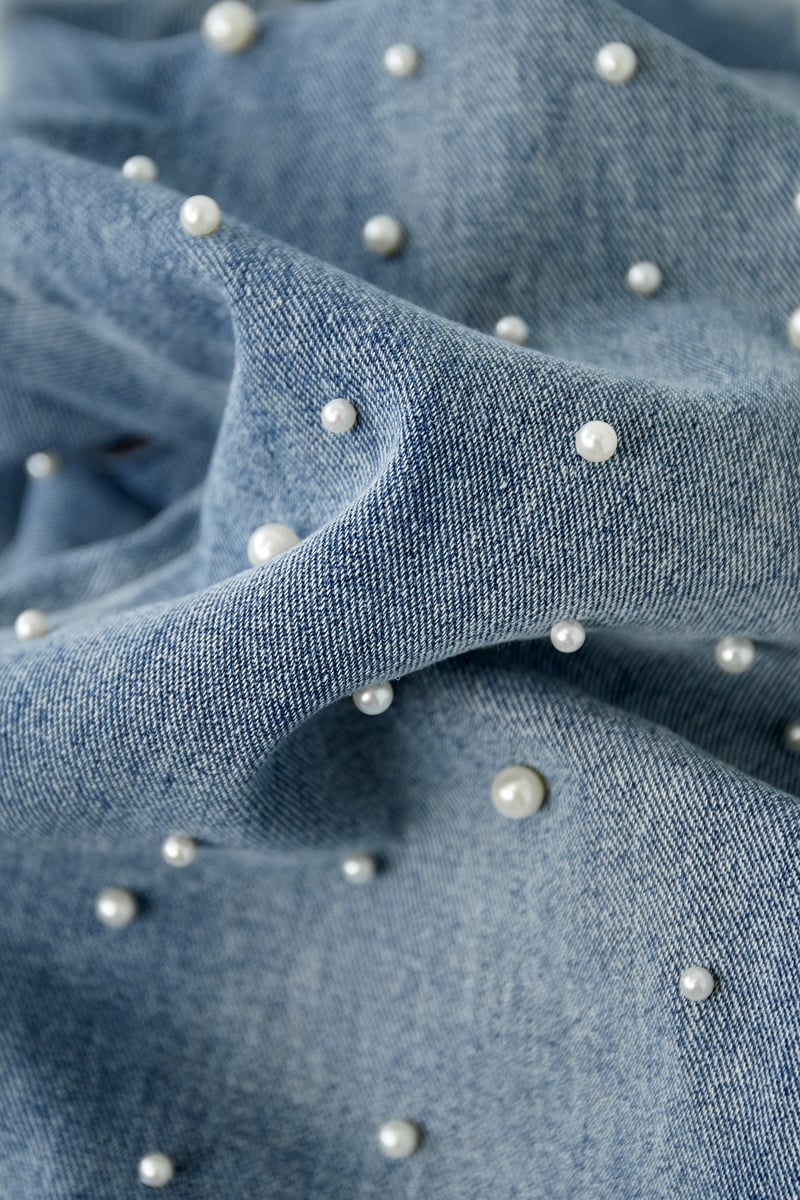 Denim jeans pearl adoration