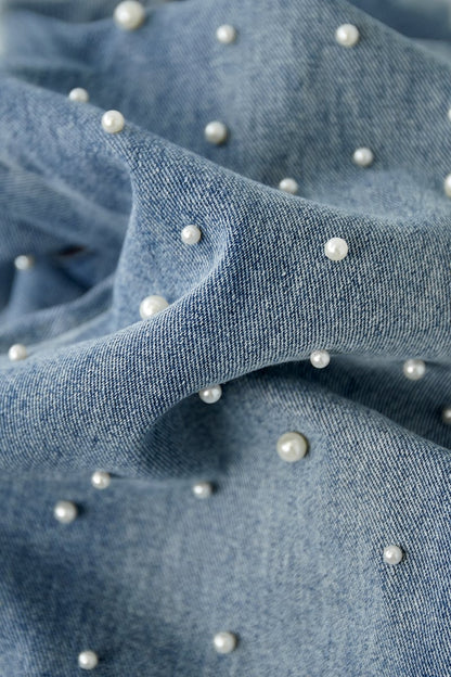 Denim jeans pearl adoration