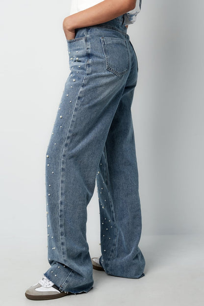 Denim jeans pearl adoration