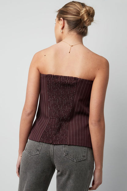 Pinstripe Corset Top