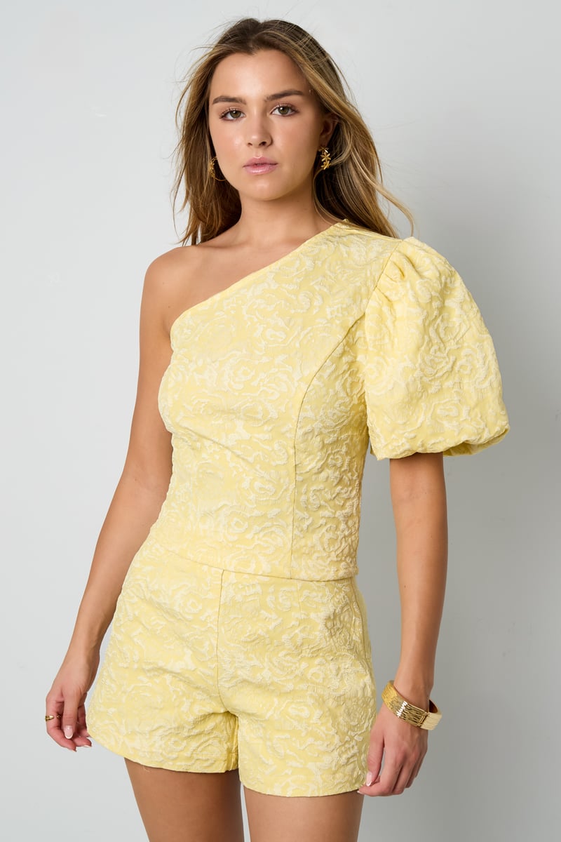 Short sleeve tops Floral print Elegant Spring/Summer