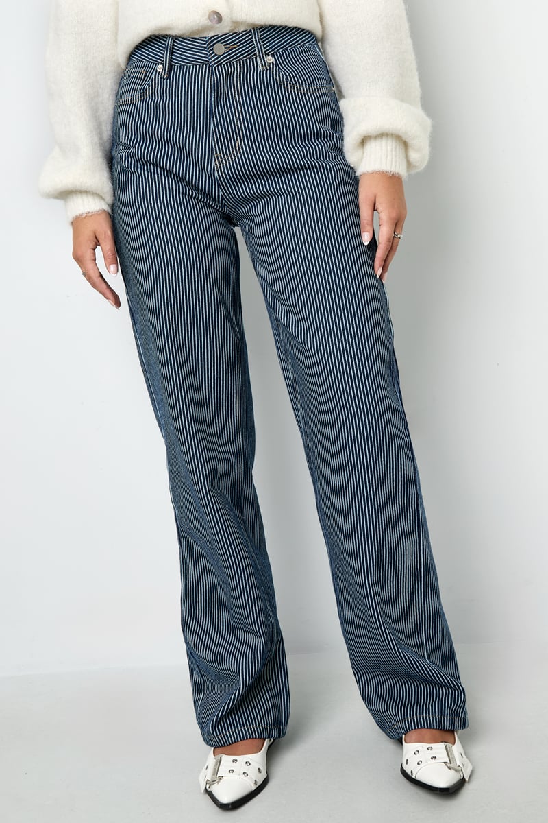 Cotton Denim pants Stripes Casual All Fit  Clothes