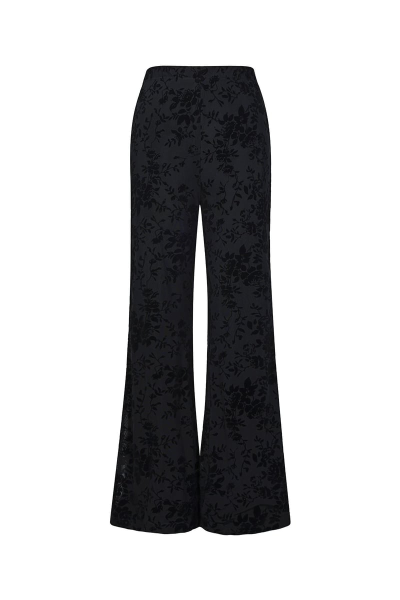 Zwarte Flaire Broek