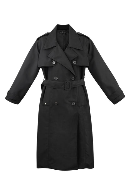 Long basic trench coat - beige S