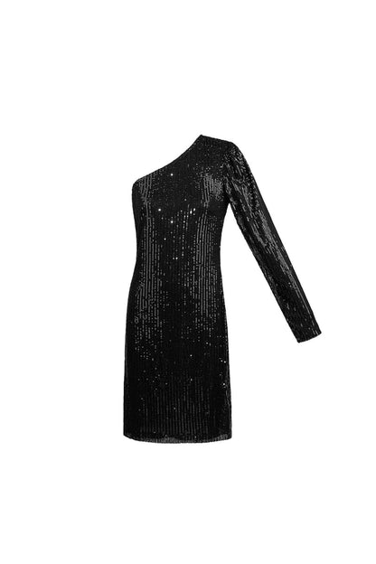 Glitter one shoulder dress