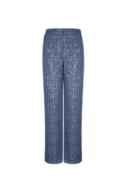Denim Jeans with Sequins
