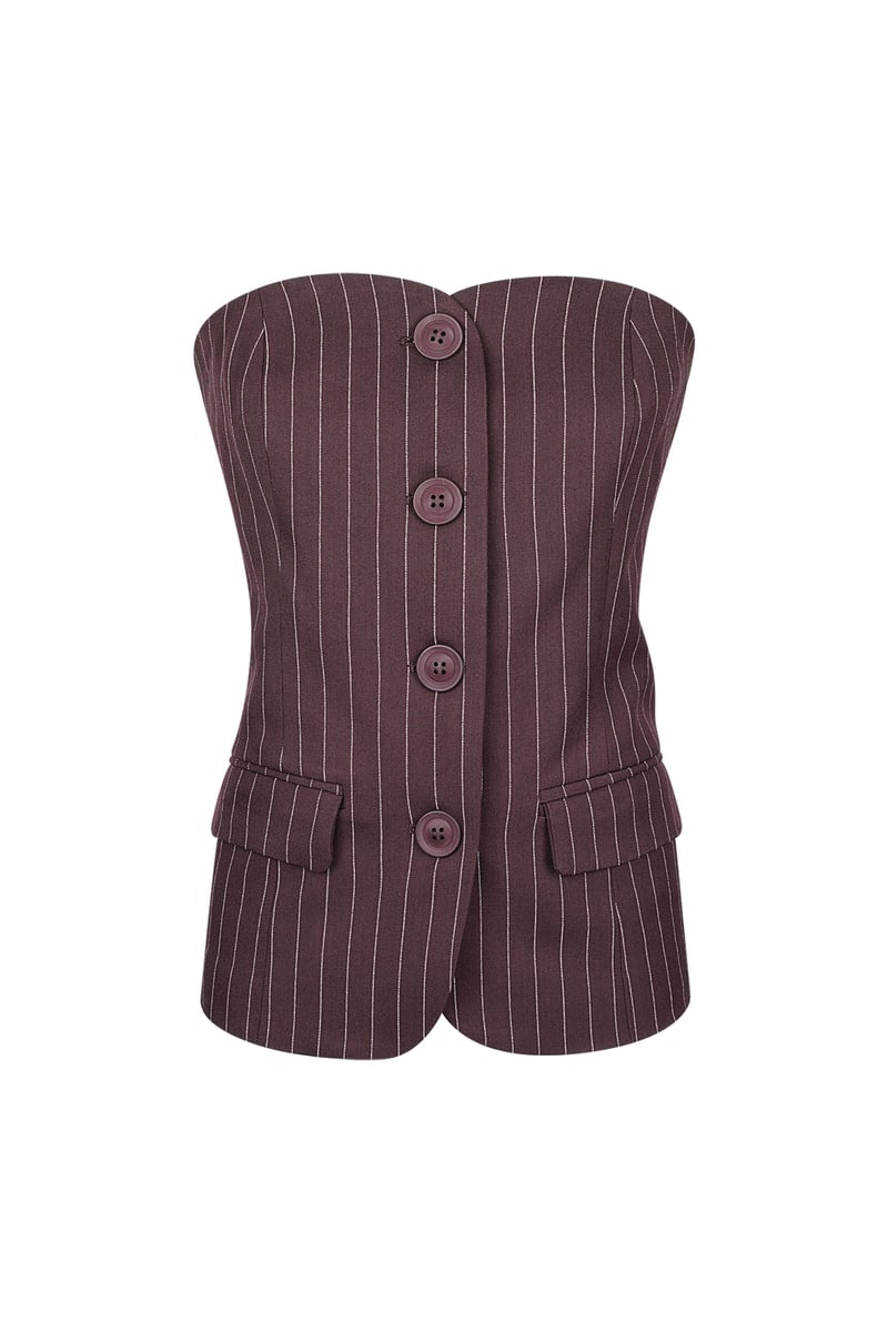 Pinstripe Corset Top