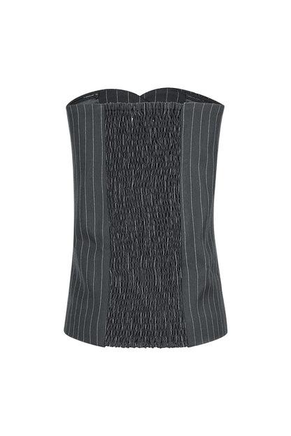Pinstripe Corset Top