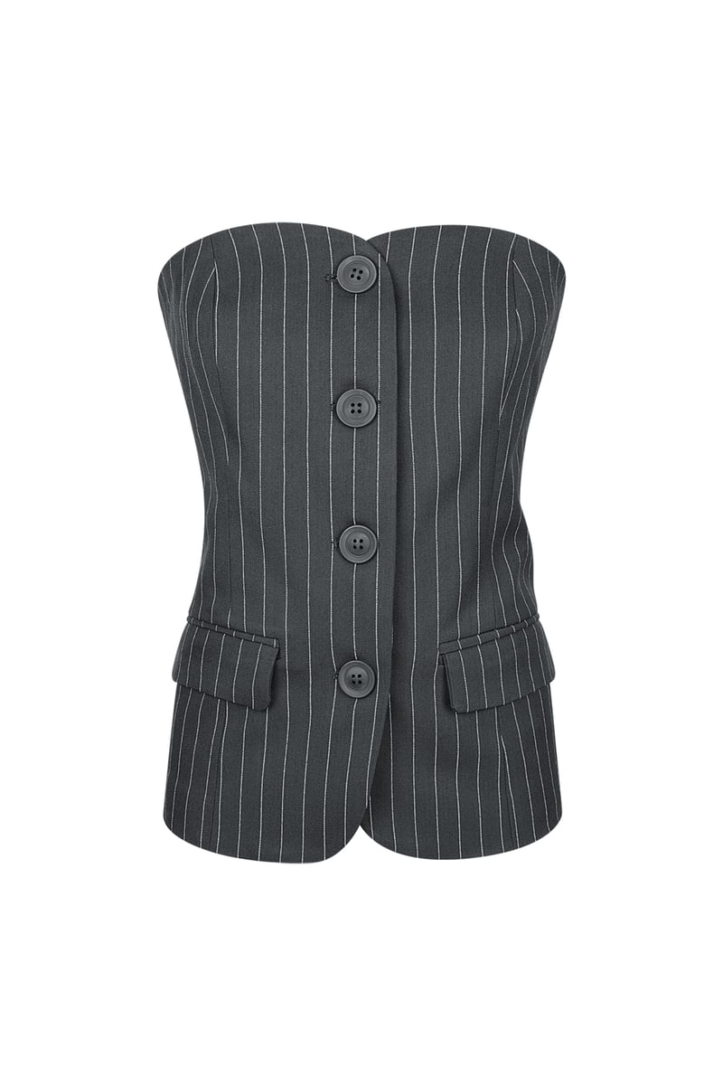 Pinstripe Corset Top