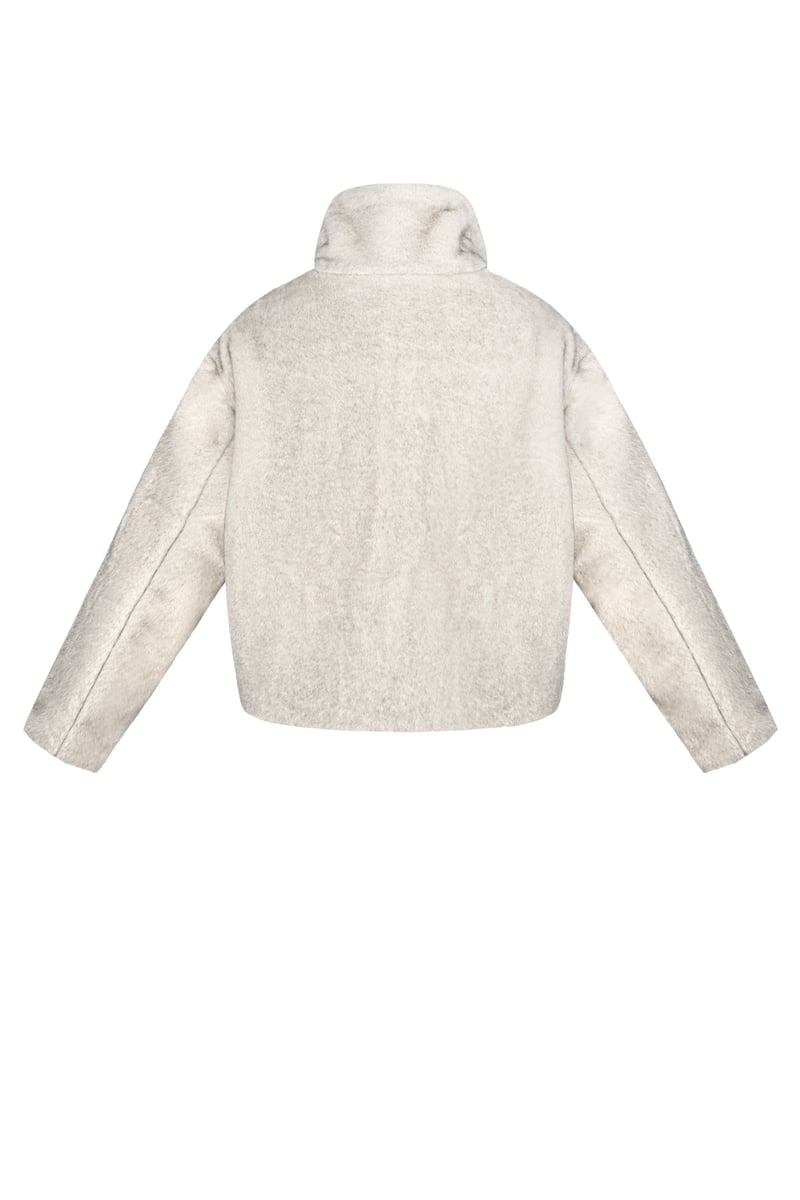 Fluffy basic coat