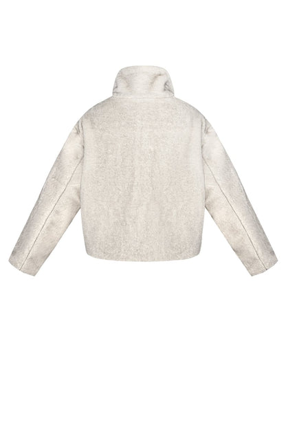 Fluffy basic coat