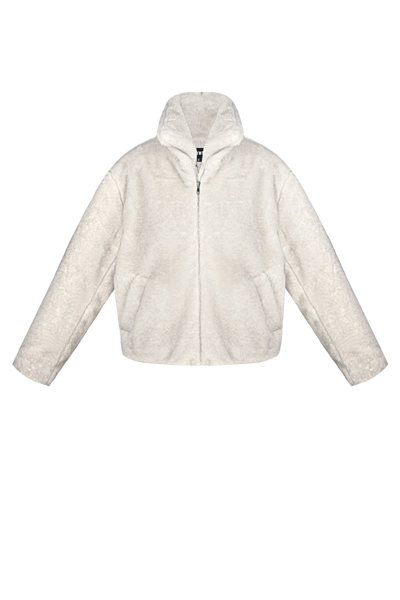 Fluffy basic coat