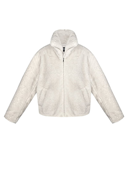 Fluffy basic coat
