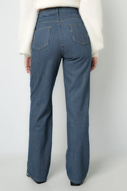 Cotton Denim pants Stripes Casual All Fit  Clothes