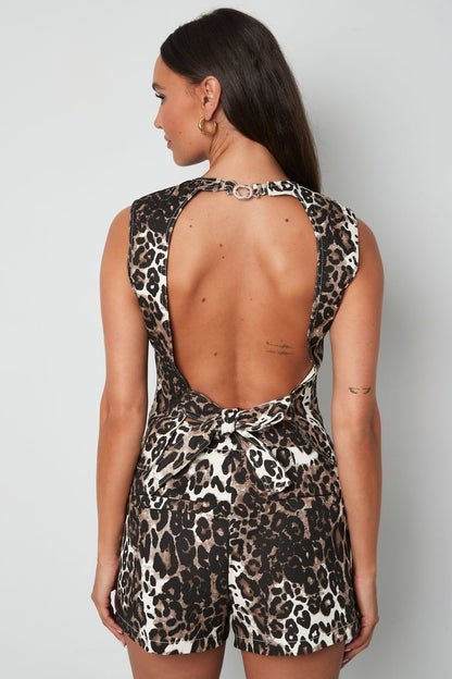 Leopard Denim Top