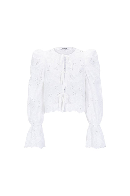 Crochet top with bows